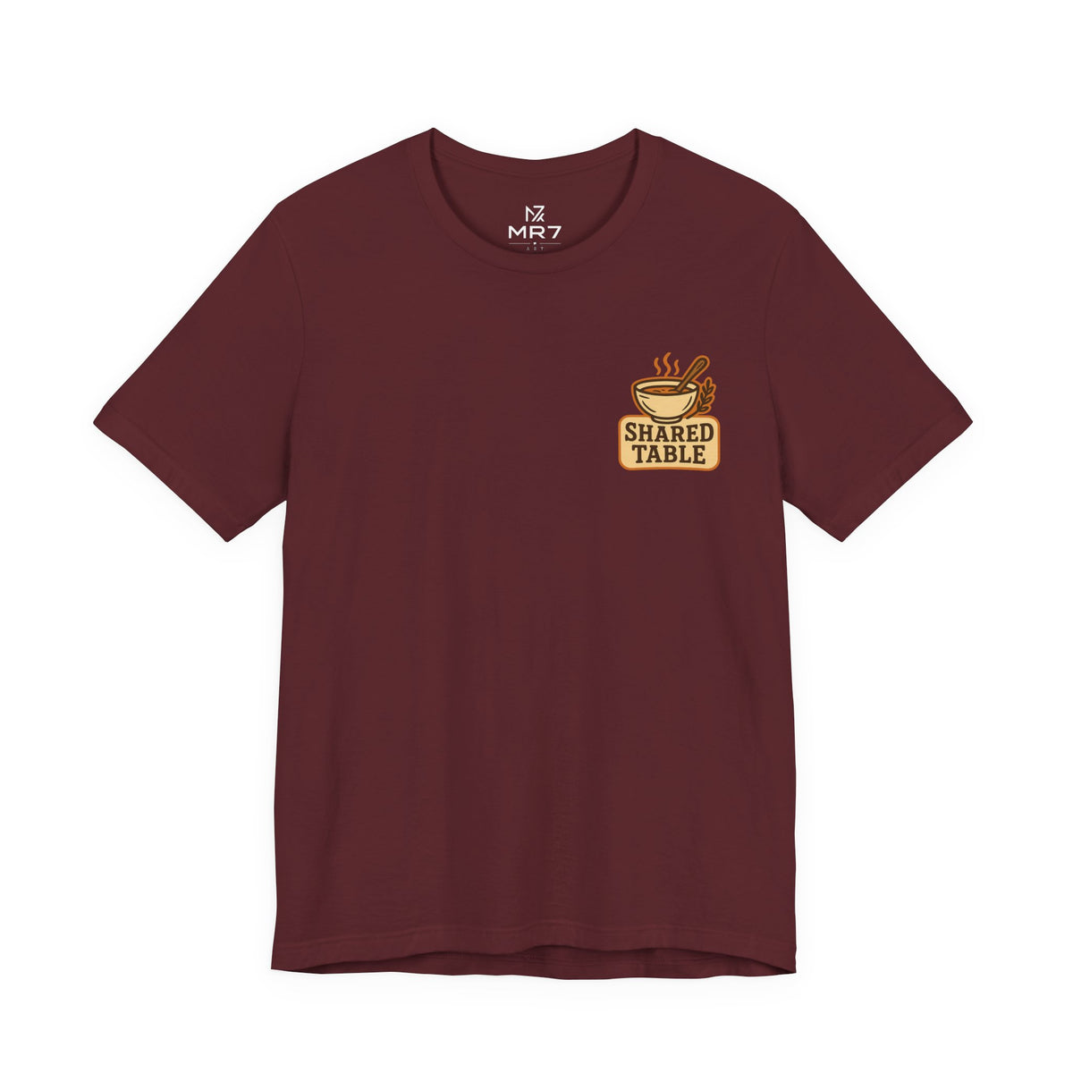 Friendsgiving Tee | Shared Table Emblem, Small Chest Print
