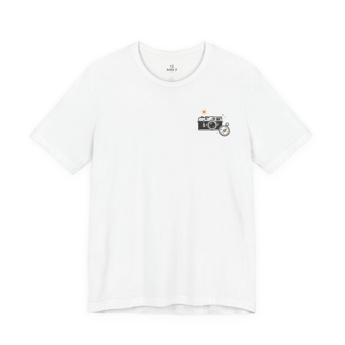 Retro Camera Tee | Minimal Chest Print Photography Shirt