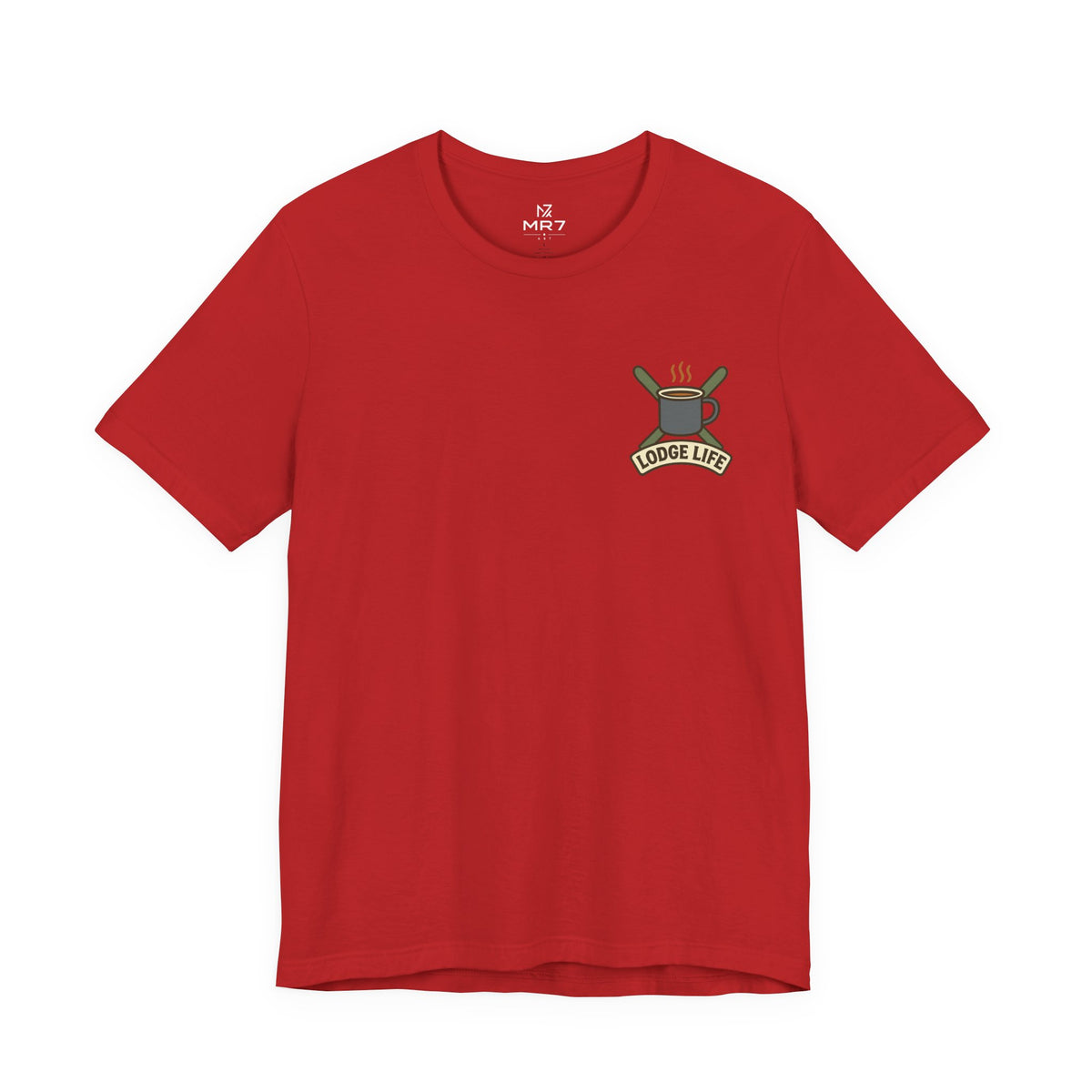 Ski Lodge Tee | Lodge Life, Minimal Left Chest Print