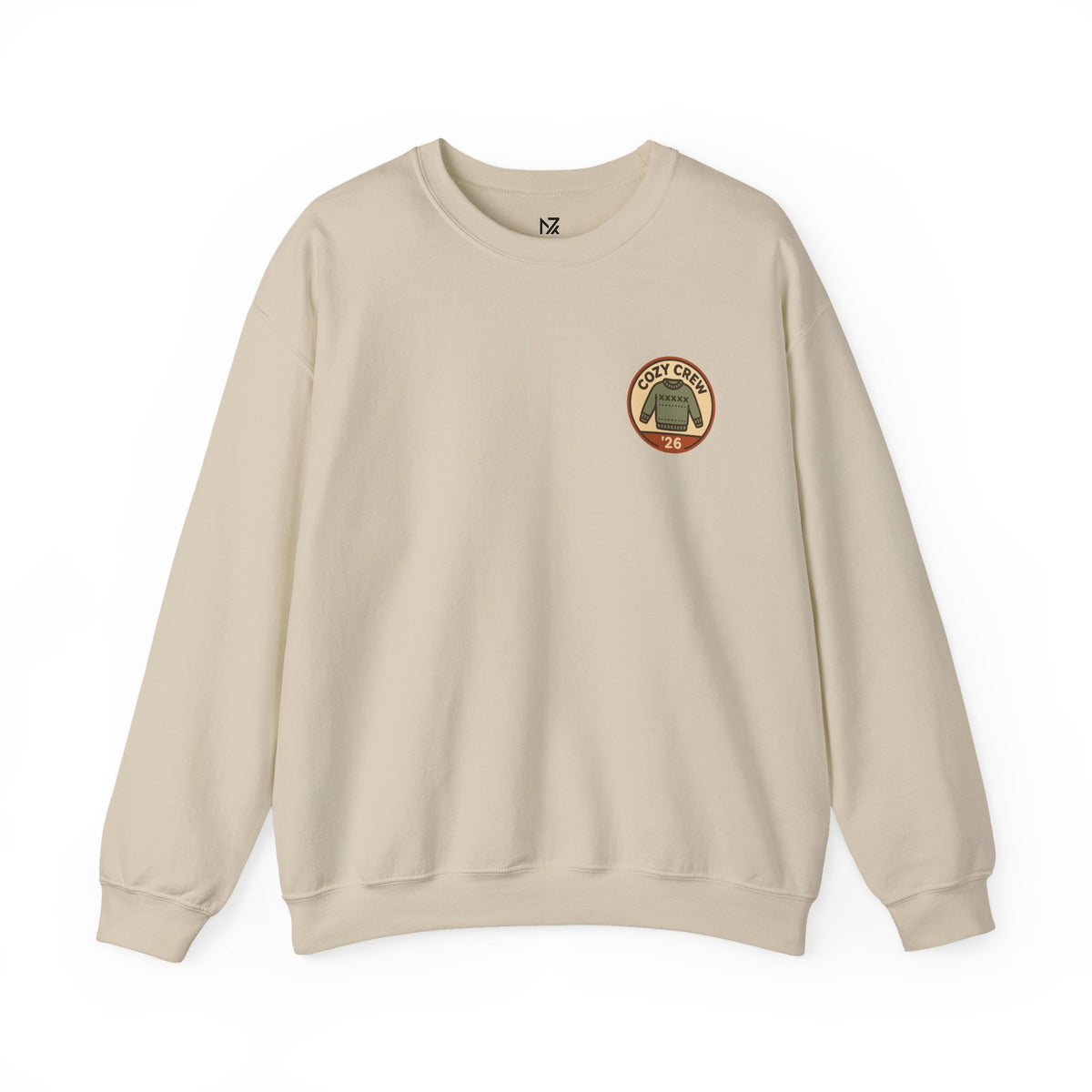 Matching Family Christmas Sweatshirt | Cozy Crew '26, Small Left-Chest Print