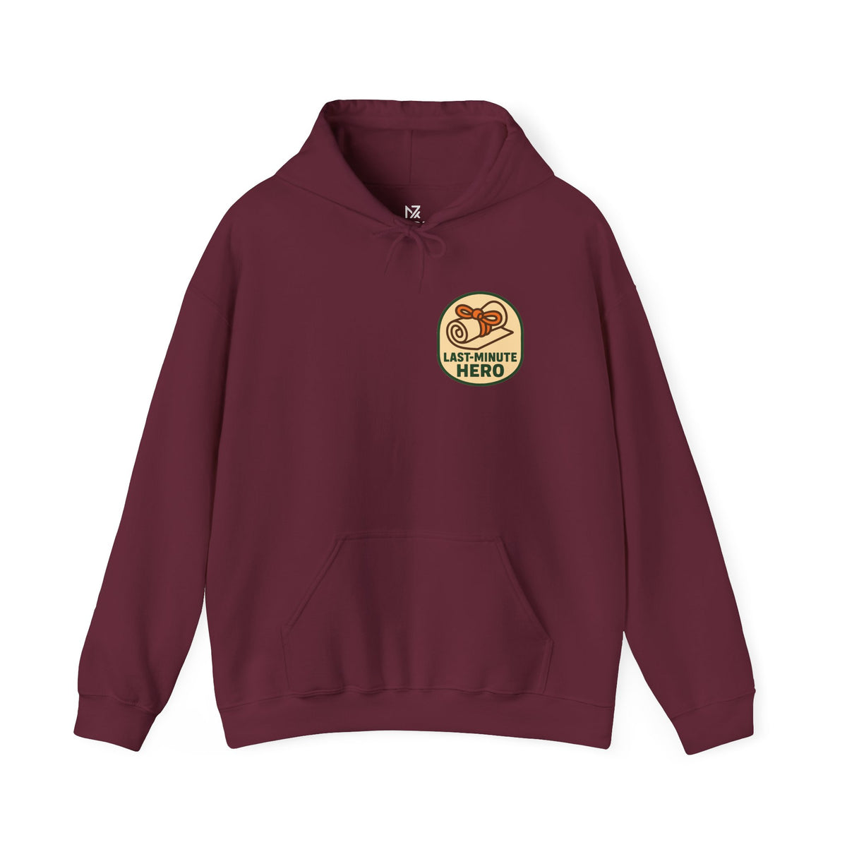 Last-Minute Gift Hoodie | Minimal Chest Print, Vintage Receipt Badge
