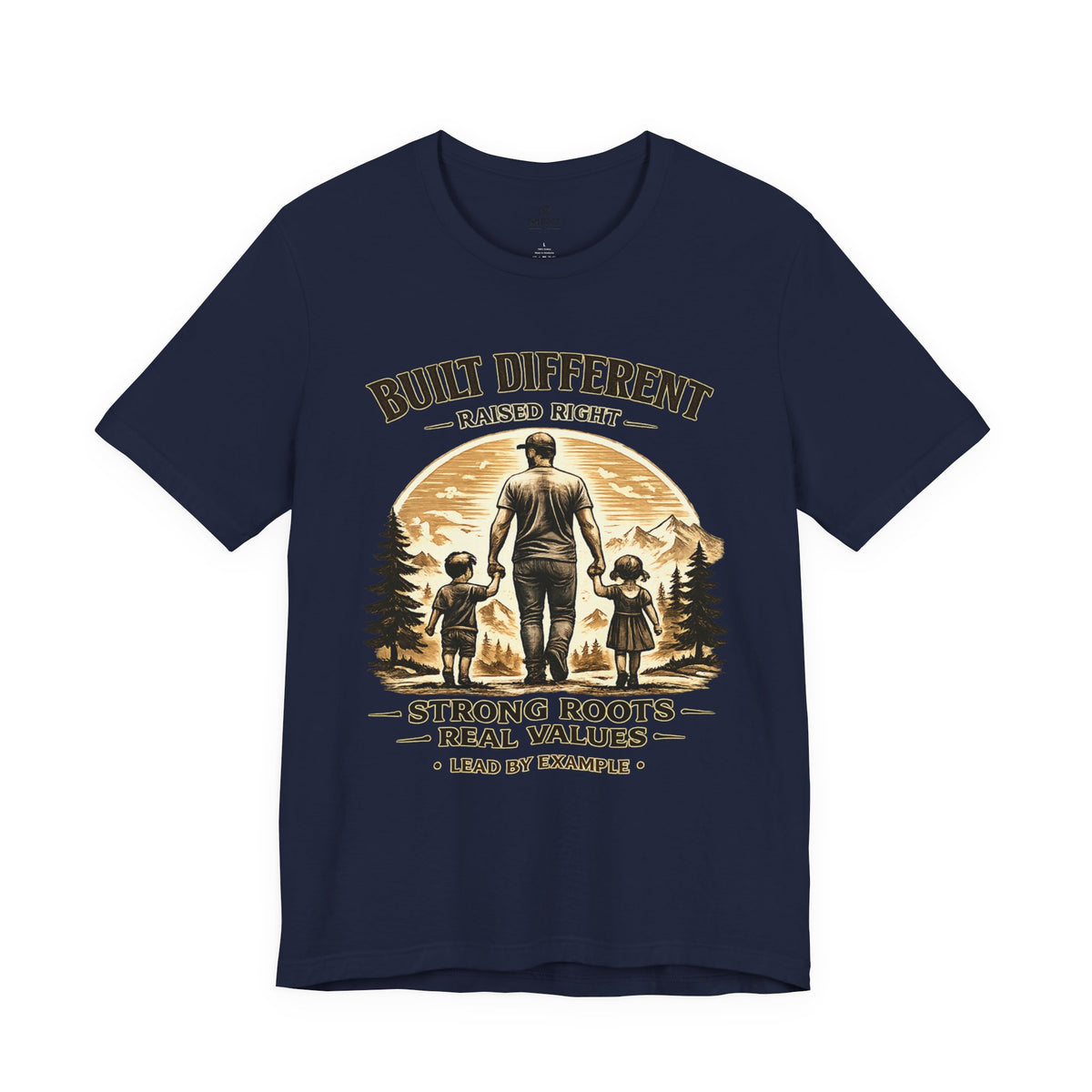 Built Different Raised Right shirt | Strong Roots Real Values tee | Fathers Day