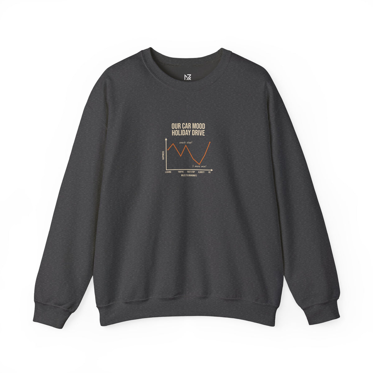 Funny Graph Shirt Sweatshirt | Funny Chart Sweatshirt, Road Trip Gift, Minimal Chest Print