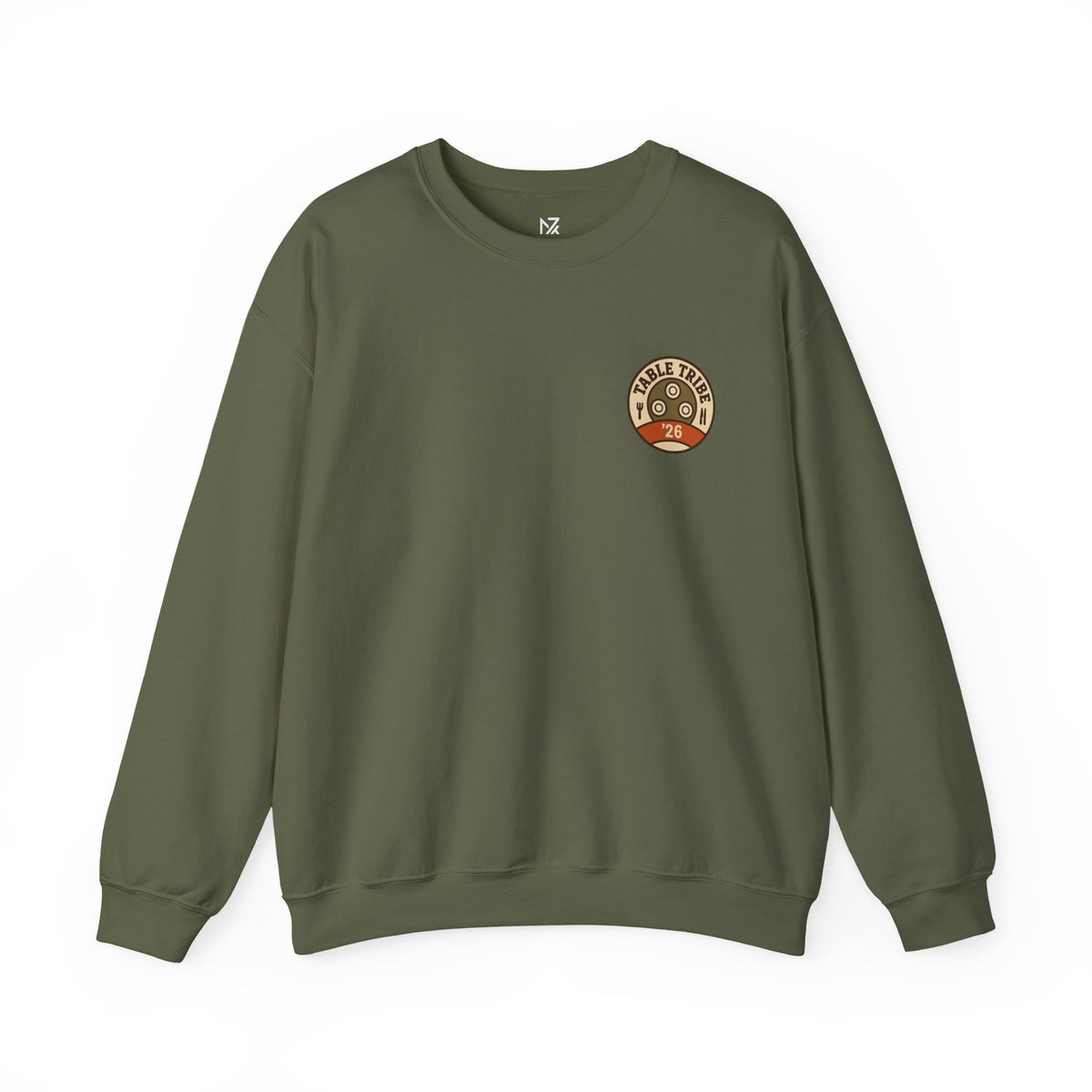 Family Reunion Sweatshirt | Thanksgiving Matching, Small Left-Chest Emblem