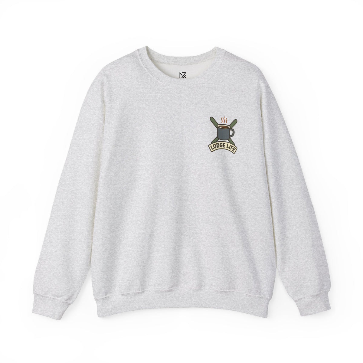 Ski Lodge Sweatshirt | Lodge Life, Minimal Left Chest Print