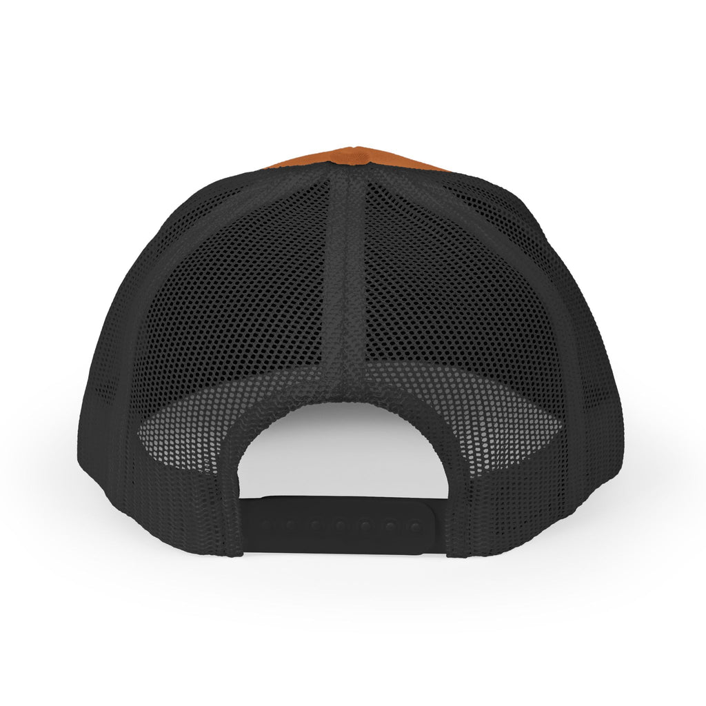 Trails Ahead Trucker Hat, Vintage Line Art Outdoor Cap, Mesh Back Snapback, Hiking Camping Gift
