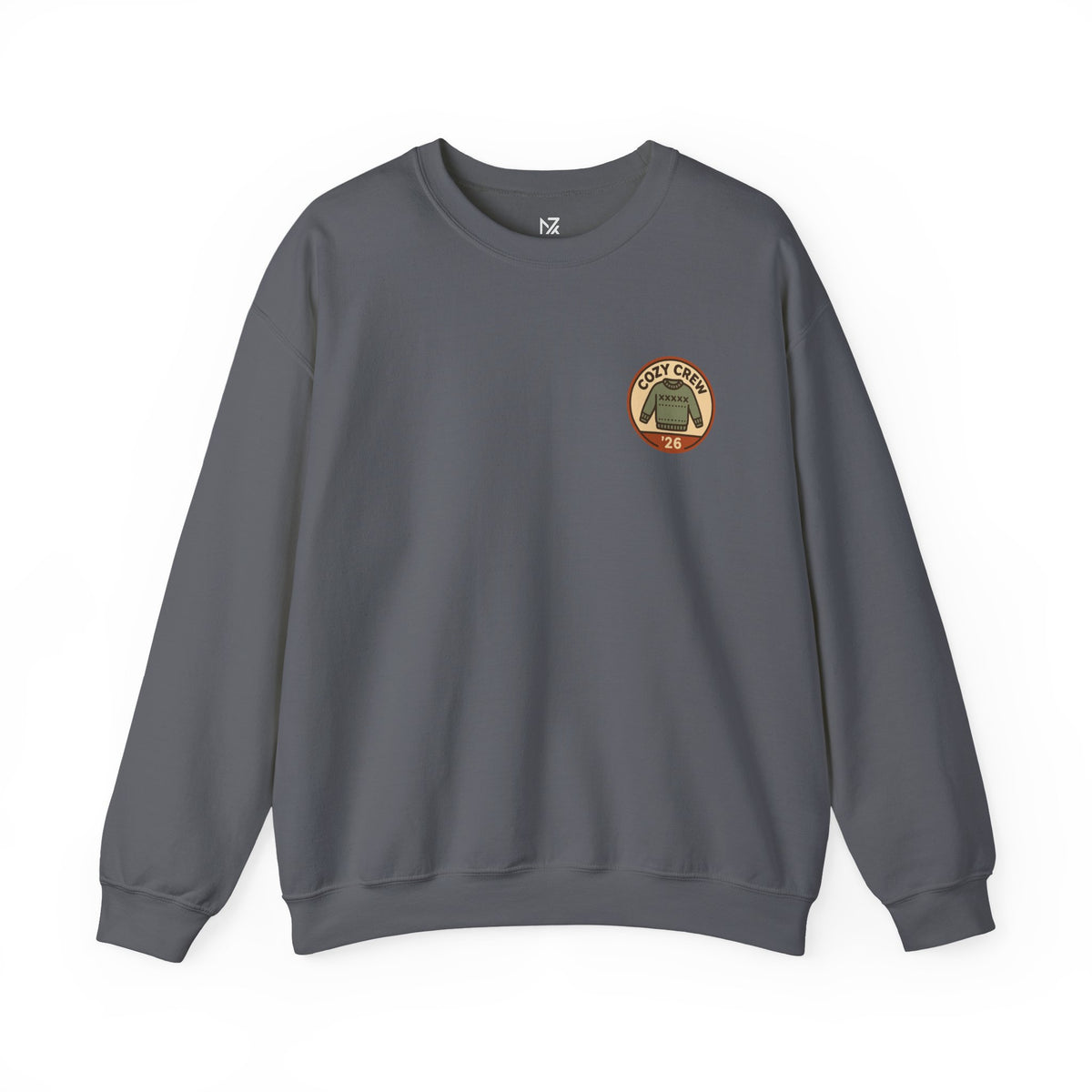 Matching Family Christmas Sweatshirt | Cozy Crew '26, Small Left-Chest Print