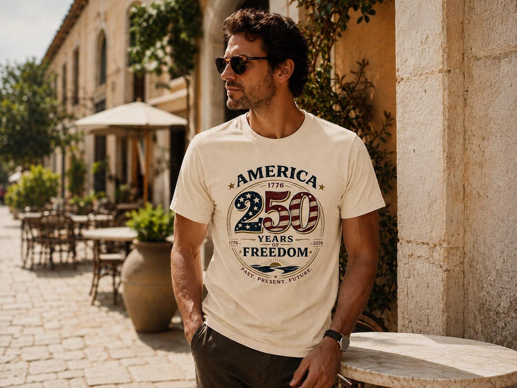 America 250 Years of Freedom T-shirt | 1776 2026 Patriotic Tee
