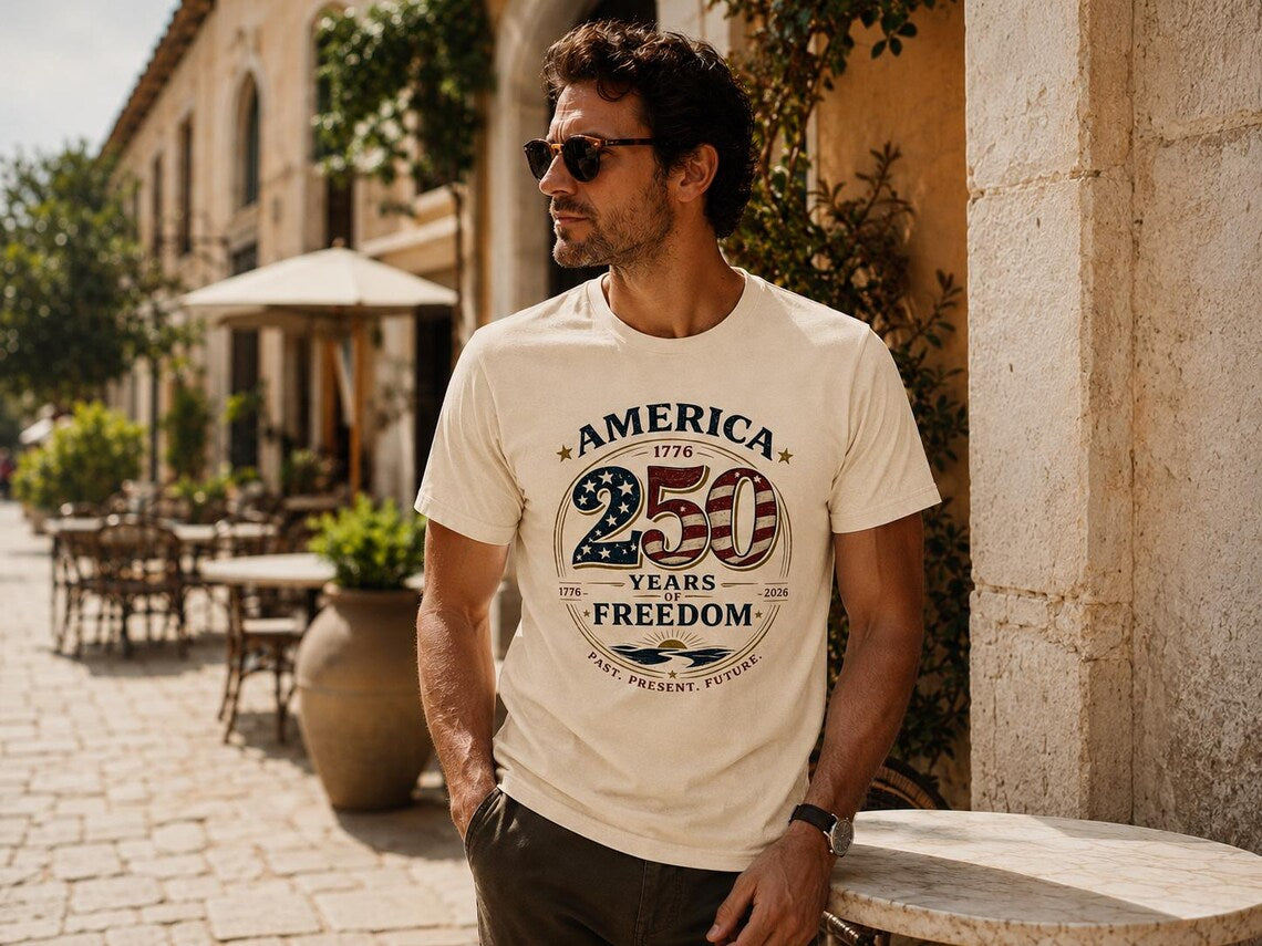 America 250 Years of Freedom T-shirt | 1776 2026 Patriotic Tee