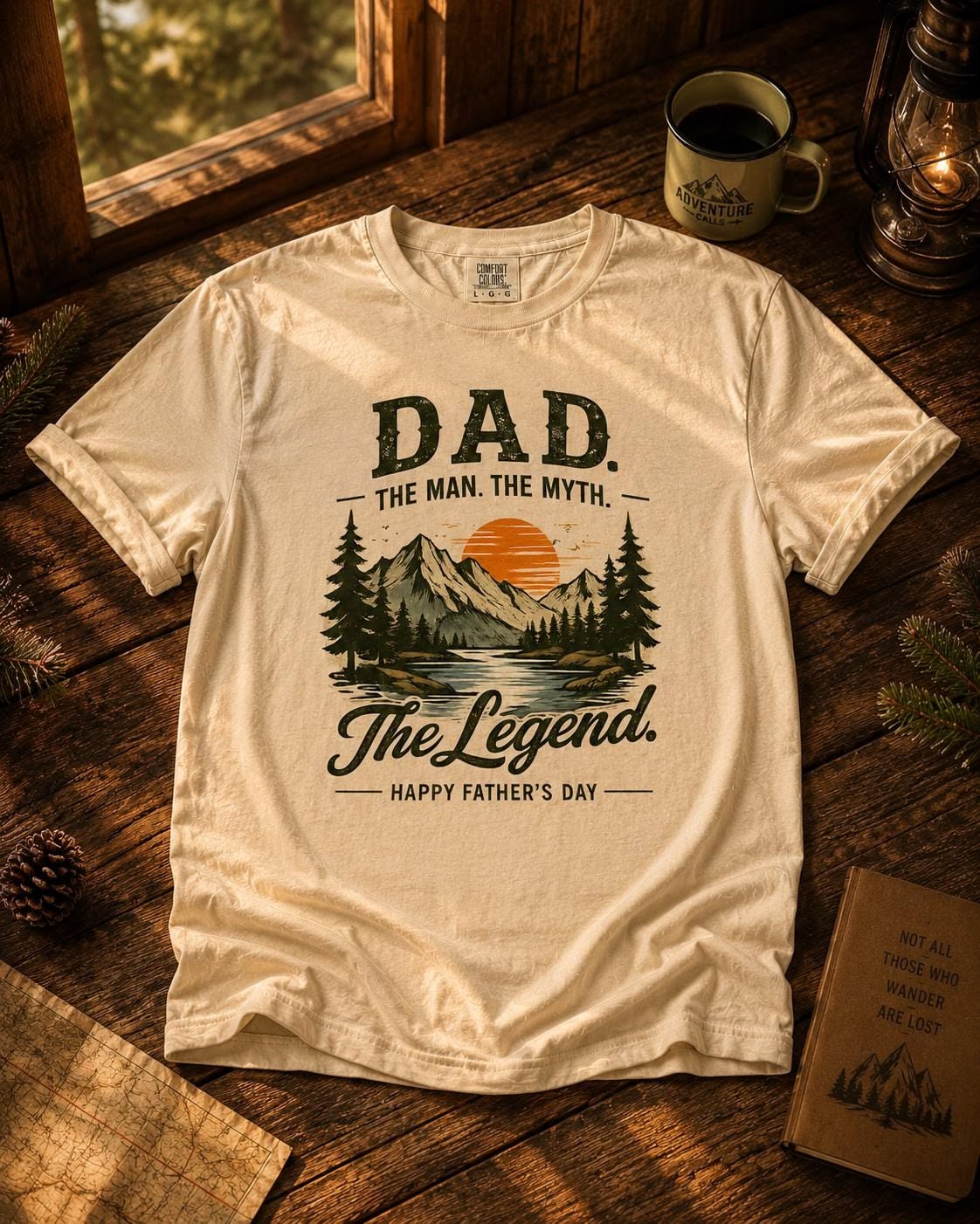 Dad The Man The Myth The Legend T-Shirt — Father’s Day Vintage Outdoor Tee