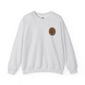 Christmas Tree Sweatshirt | Minimal Holiday Badge, Small Chest Print