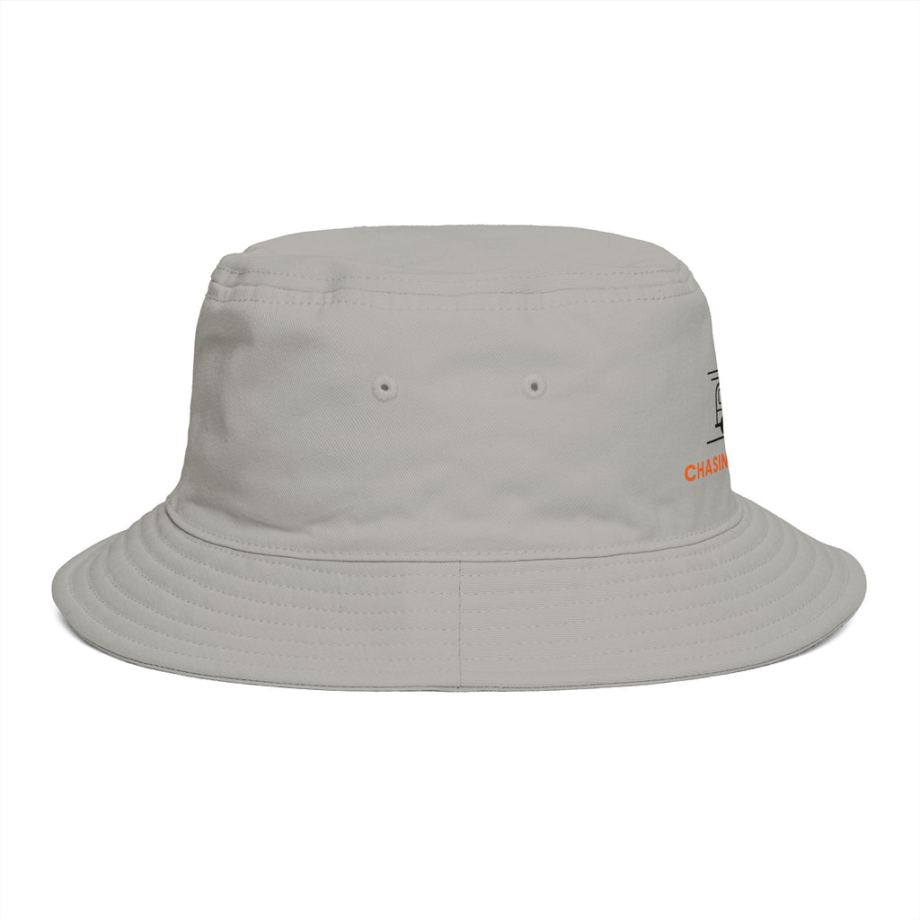 Chasing Sunsets Bucket Hat, Vintage Line Art Beach Hat, Cotton Summer Sun Hat, Surf Travel Gift
