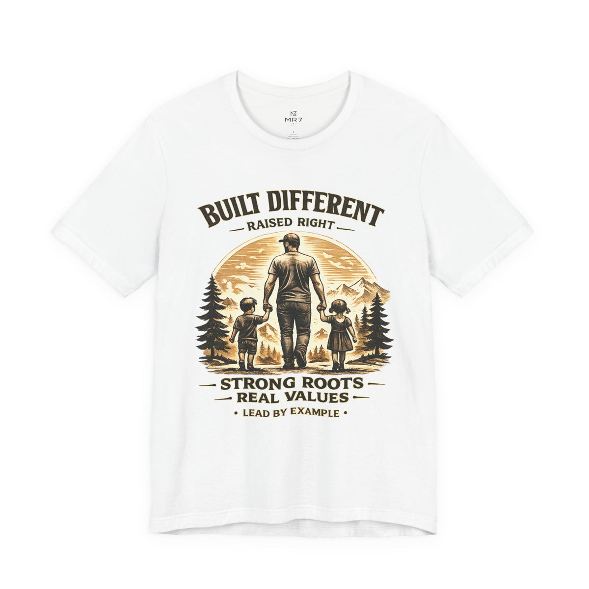Built Different Raised Right shirt | Strong Roots Real Values tee | Fathers Day