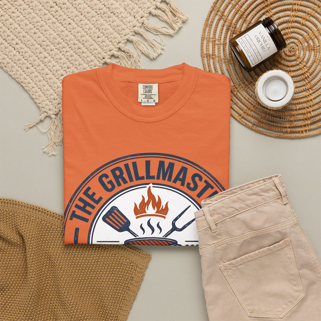 The Grillmaster T-shirt | BBQ Grill Logo, "An Offer You Can't Refuse (But You Can Eat)"