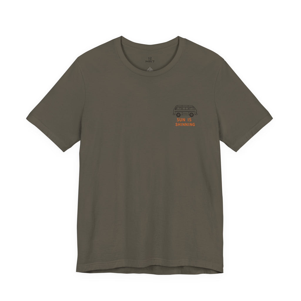 Surf Van Illustration Tee | Surfing Camper Graphic T-Shirt