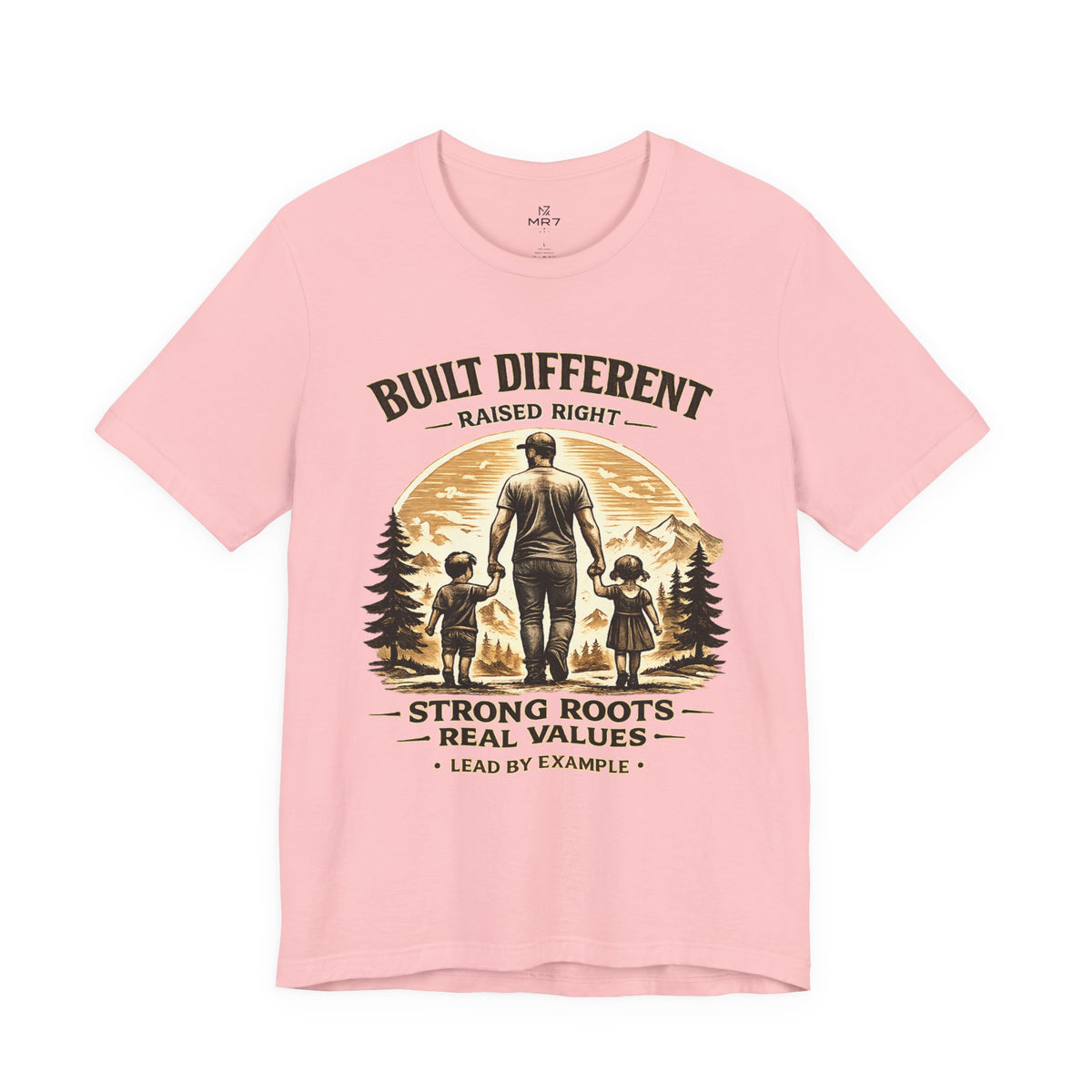 Built Different Raised Right shirt | Strong Roots Real Values tee | Fathers Day