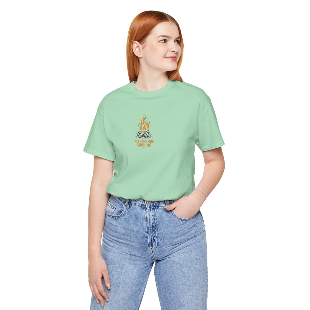 T-Shirt — Keep The Fire Burning Campfire Graphic Tee