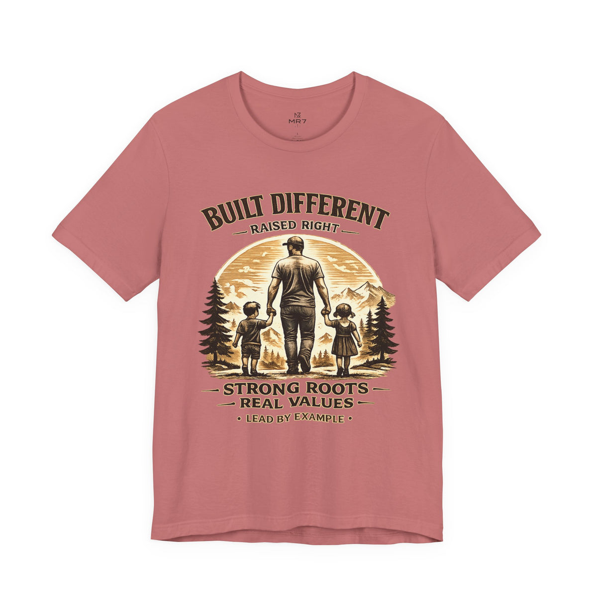 Built Different Raised Right shirt | Strong Roots Real Values tee | Fathers Day