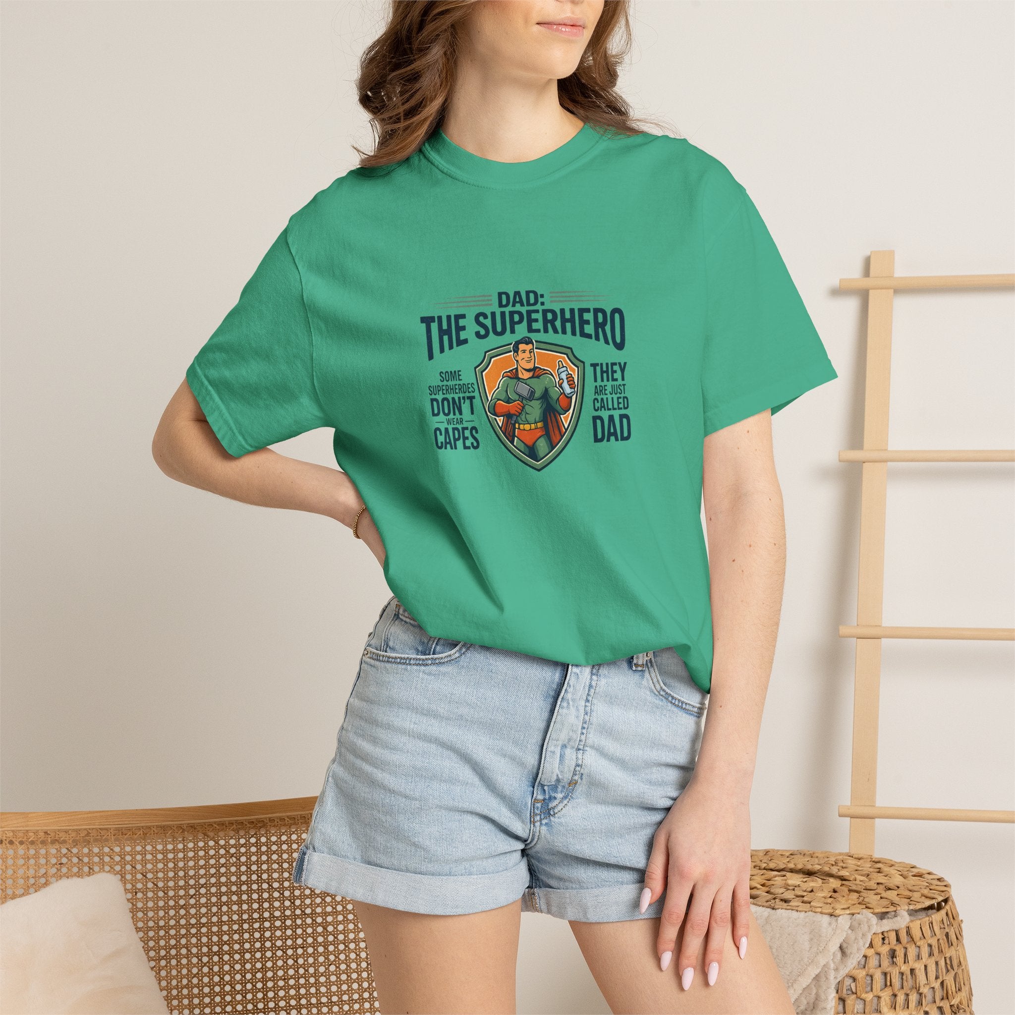 Dad: The Superhero T-Shirt — "Dad: The Superhero, They Don’t Wear Capes, They Call Him Dad"