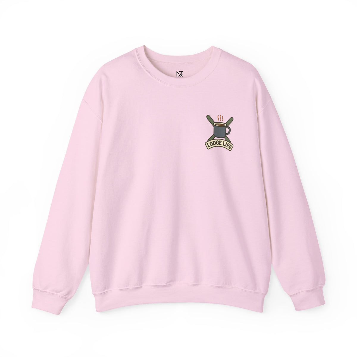 Ski Lodge Sweatshirt | Lodge Life, Minimal Left Chest Print