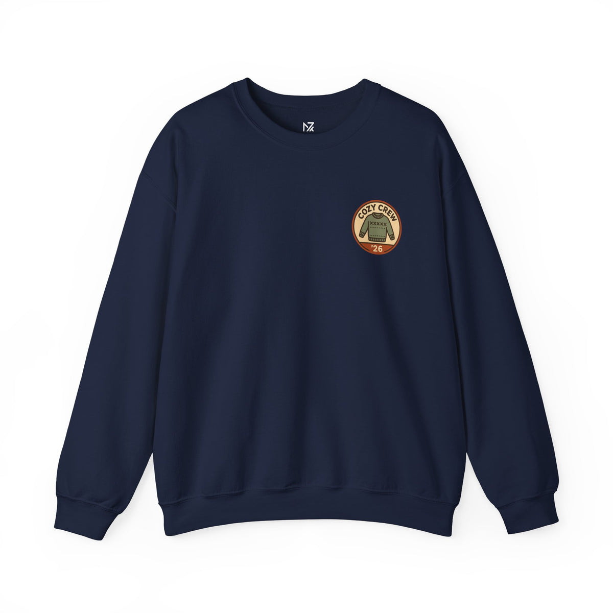 Matching Family Christmas Sweatshirt | Cozy Crew '26, Small Left-Chest Print