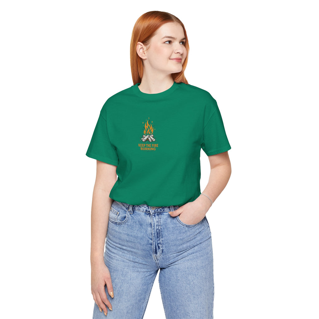 T-Shirt — Keep The Fire Burning Campfire Graphic Tee
