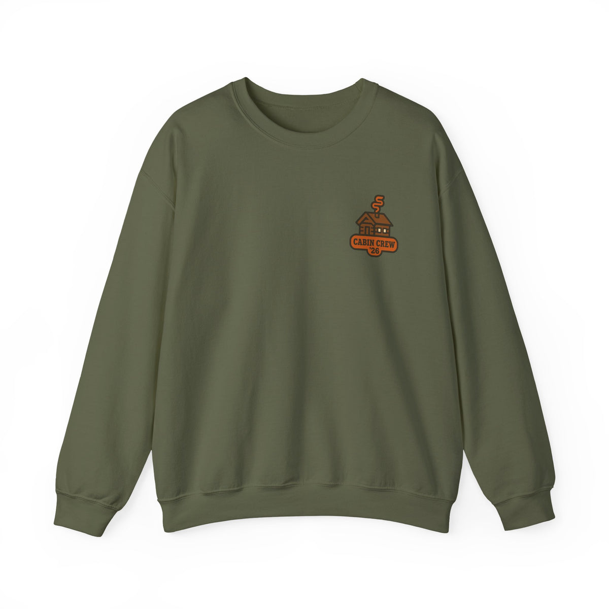 Matching Cabin Crew Sweatshirt | Family Cabin Shirts, Small Chest Print