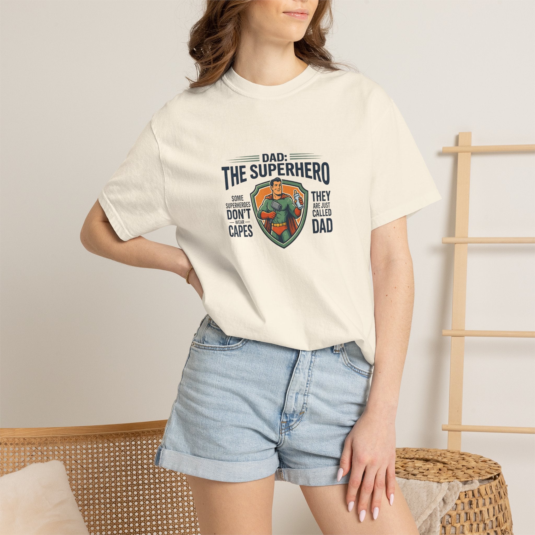 Dad: The Superhero T-Shirt — "Dad: The Superhero, They Don’t Wear Capes, They Call Him Dad"
