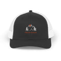 Trails Ahead Trucker Hat, Vintage Line Art Outdoor Cap, Mesh Back Snapback, Hiking Camping Gift