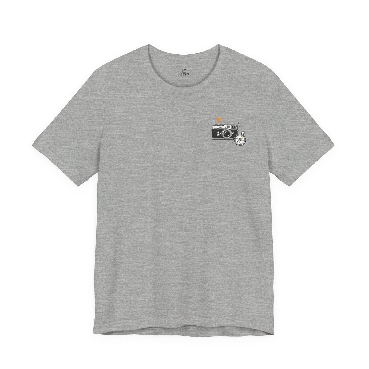 Retro Camera Tee | Minimal Chest Print Photography Shirt