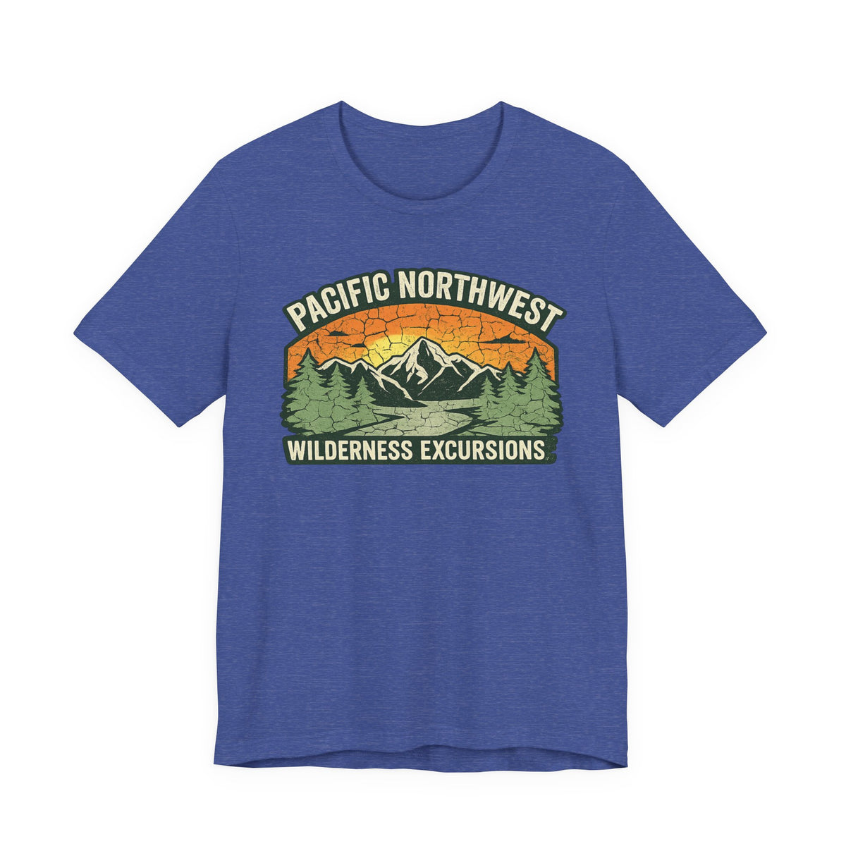 Pacific Northwest Wilderness Excursions T-Shirt | Mountain Trees Hiking Tee