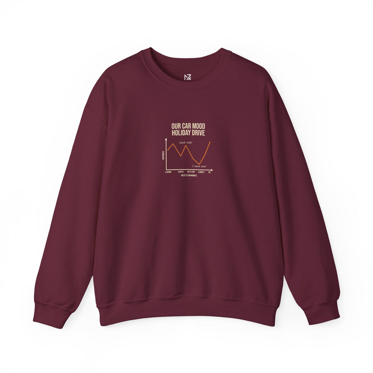 Funny Graph Shirt Sweatshirt | Funny Chart Sweatshirt, Road Trip Gift, Minimal Chest Print