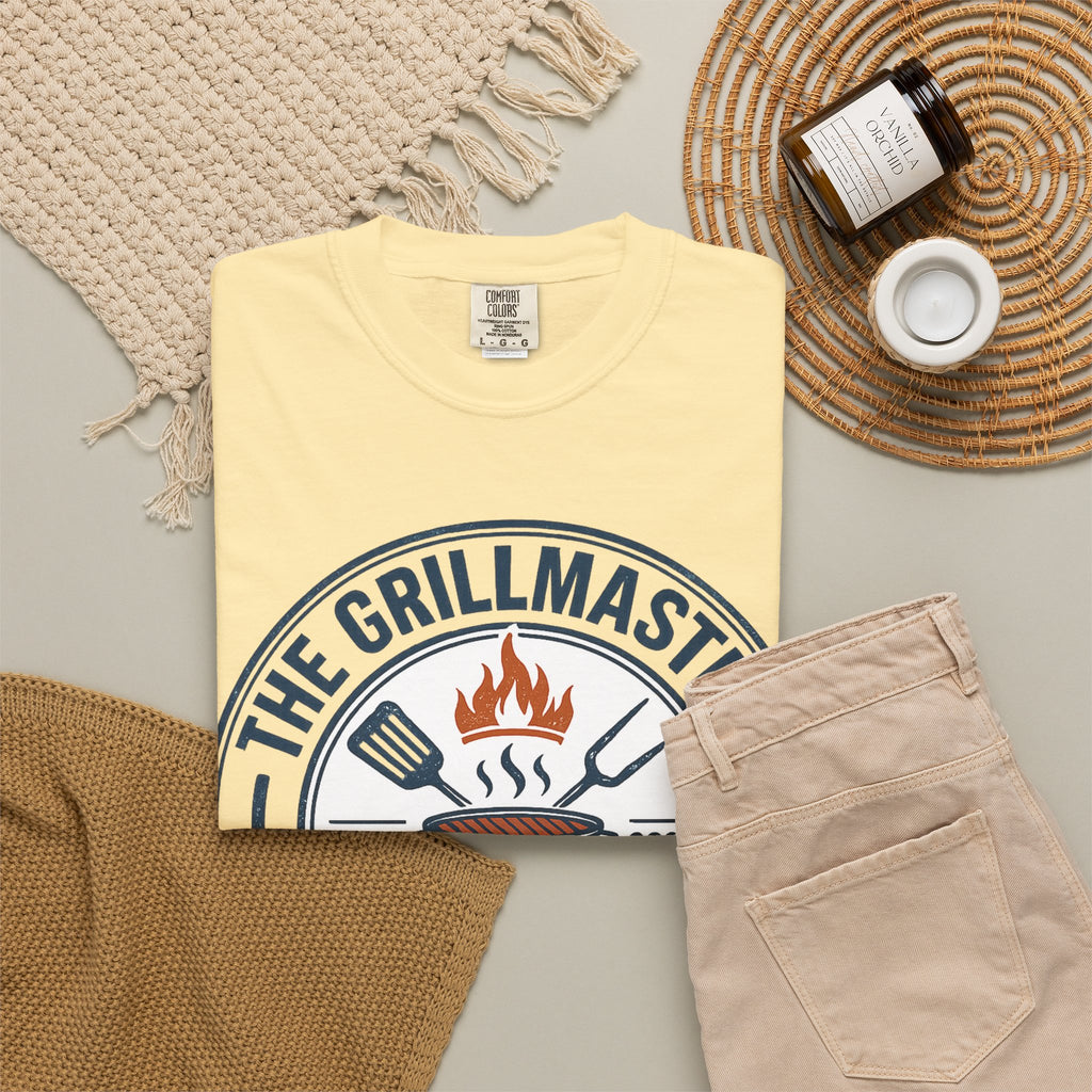 The Grillmaster T-shirt | BBQ Grill Logo, "An Offer You Can't Refuse (But You Can Eat)"