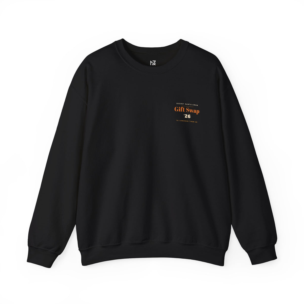 Secret Santa Sweatshirt | Office Gift Exchange, Small Left-Chest Print