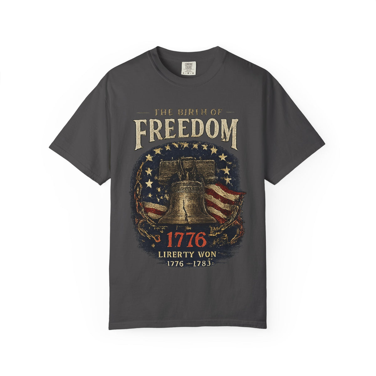 The Birth of Freedom 1776 Shirt, Retro America Tee, Vintage USA Flag T-Shirt, Liberty Bell Graphic Tee, Fourth of July Shirt,