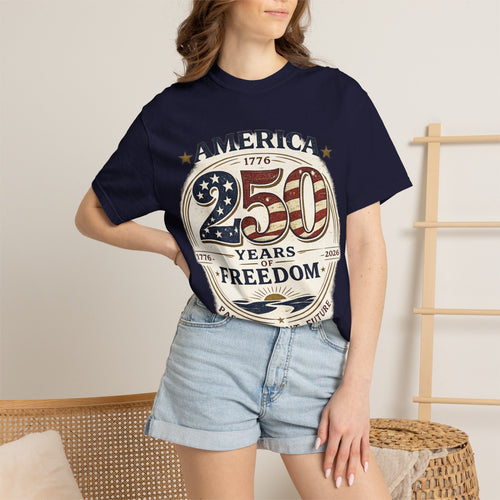 America 250 Years of Freedom T-shirt | 1776 2026 Patriotic Tee