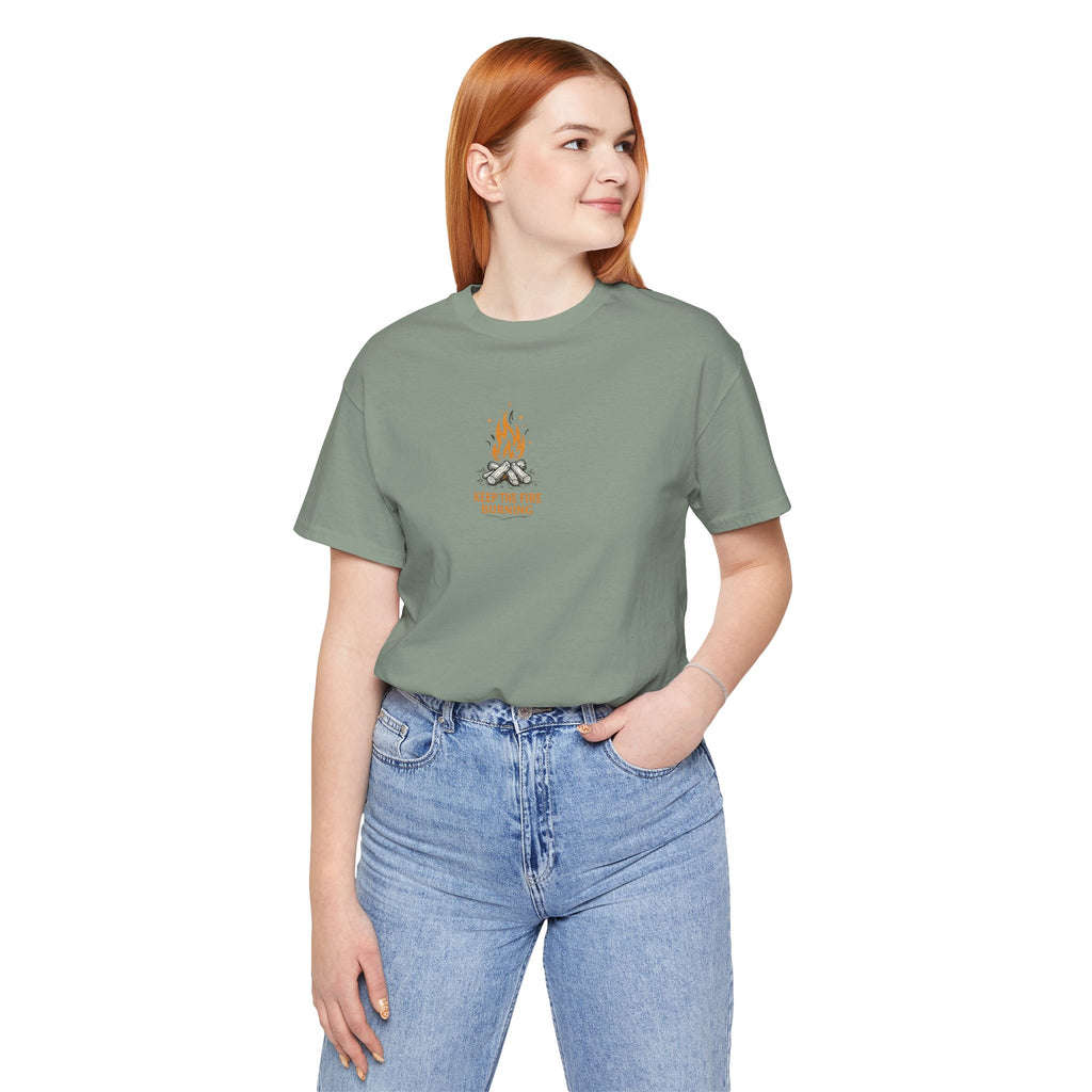 T-Shirt — Keep The Fire Burning Campfire Graphic Tee