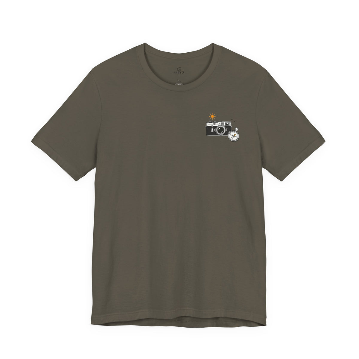 Retro Camera Tee | Minimal Chest Print Photography Shirt