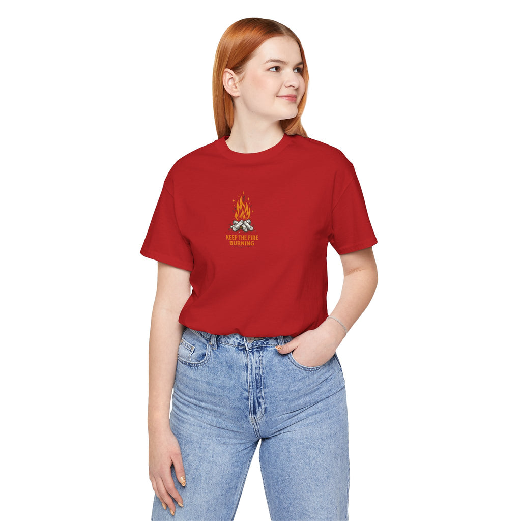 T-Shirt — Keep The Fire Burning Campfire Graphic Tee