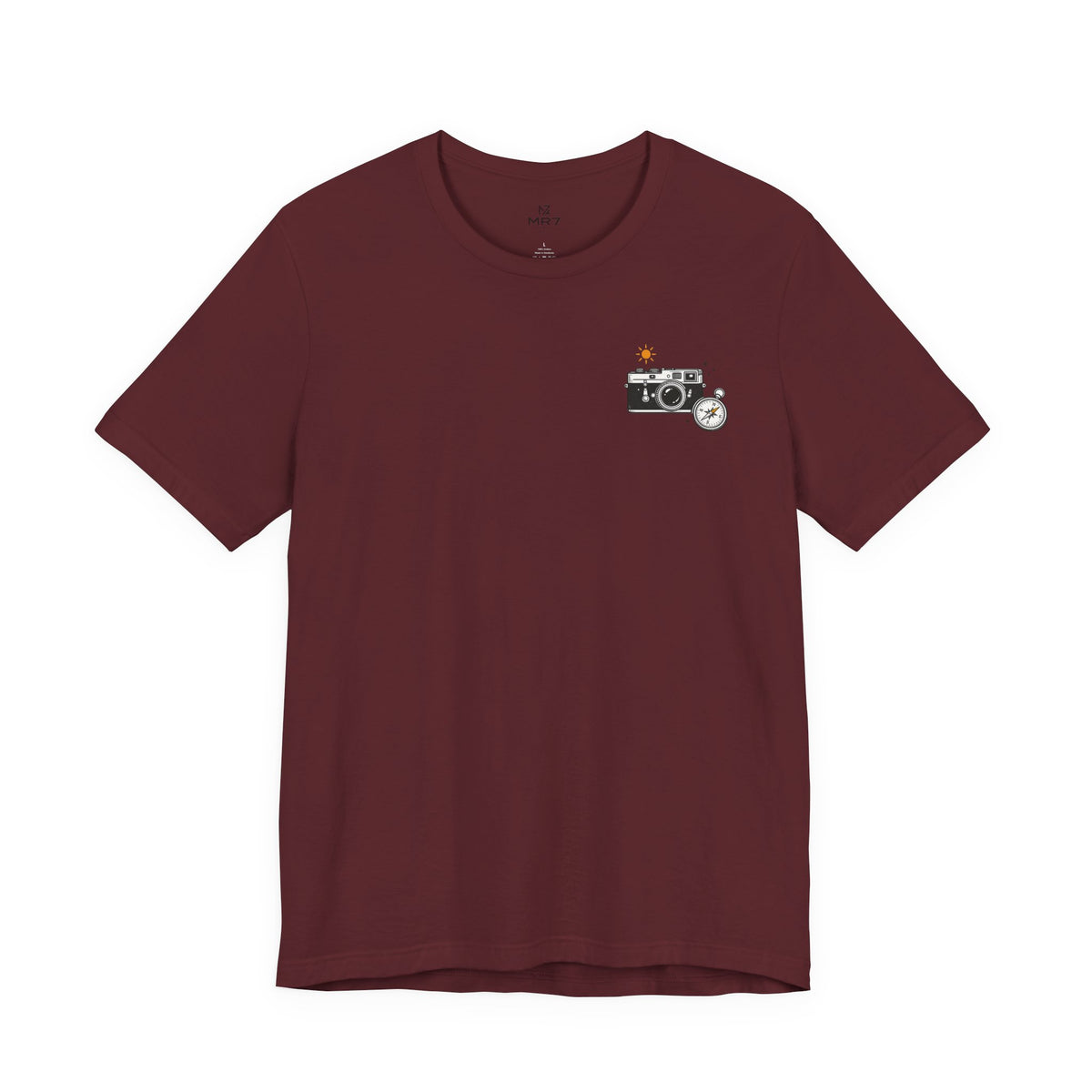 Retro Camera Tee | Minimal Chest Print Photography Shirt