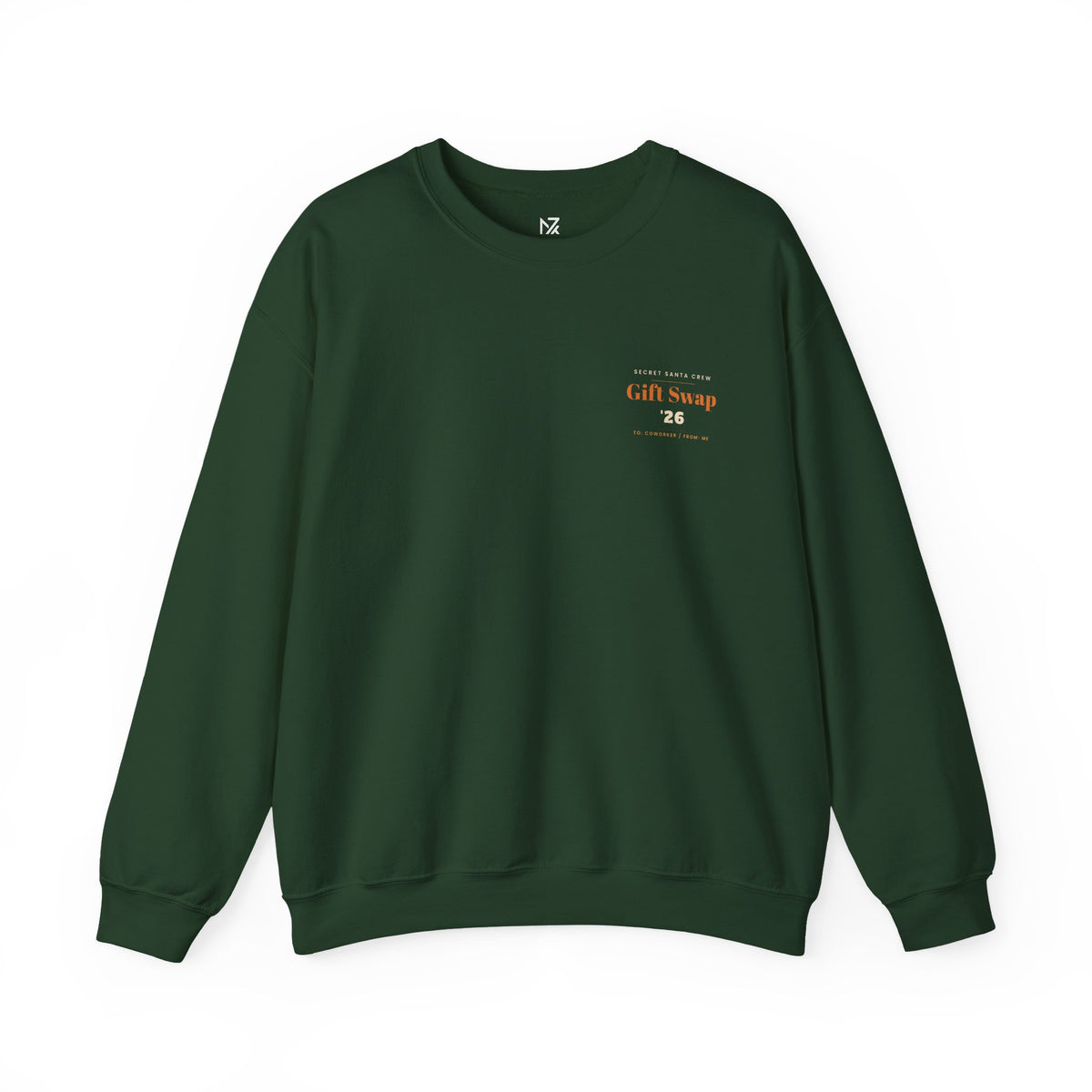 Secret Santa Sweatshirt | Office Gift Exchange, Small Left-Chest Print