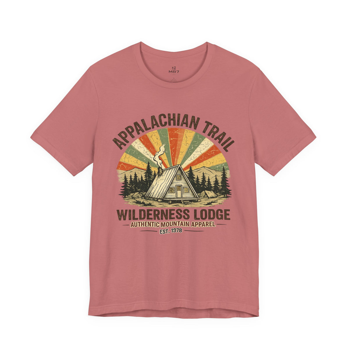Appalachian Trail Wilderness Lodge Tee | Mountain Cabin Sunset Shirt