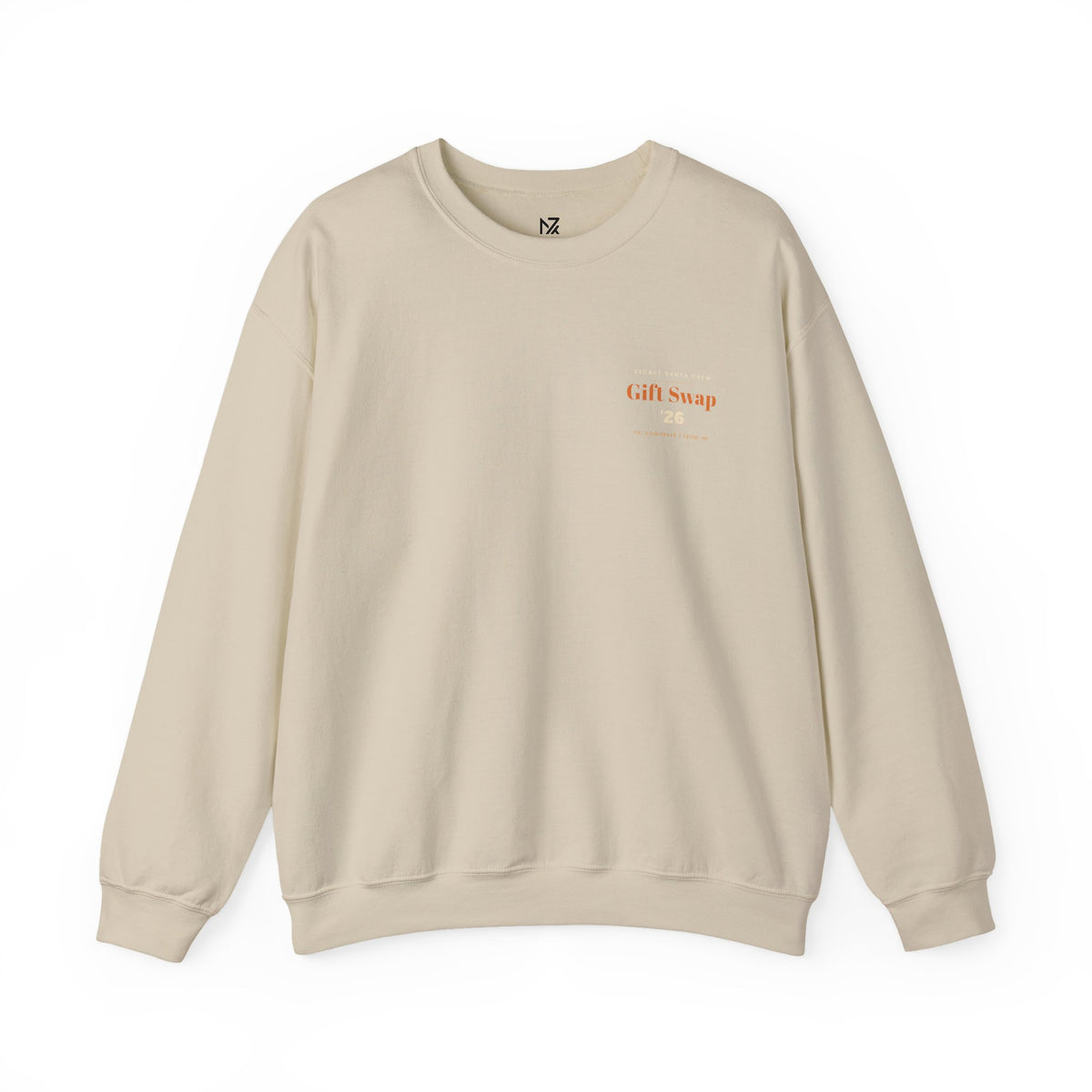 Secret Santa Sweatshirt | Office Gift Exchange, Small Left-Chest Print