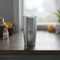 Minimal Bicycle Stainless Steel Tumbler 20oz, Insulated Travel Mug, Outdoor Coffee Gift