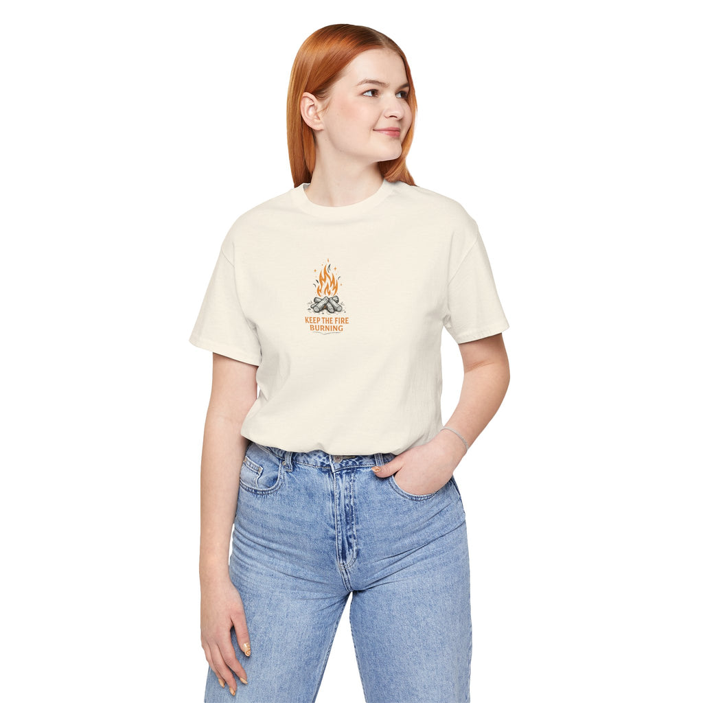 T-Shirt — Keep The Fire Burning Campfire Graphic Tee