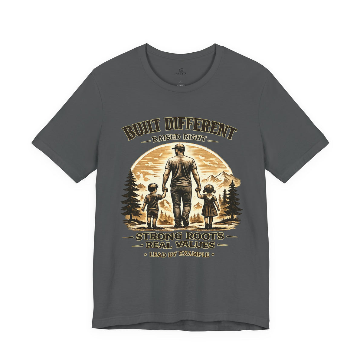 Built Different Raised Right shirt | Strong Roots Real Values tee | Fathers Day