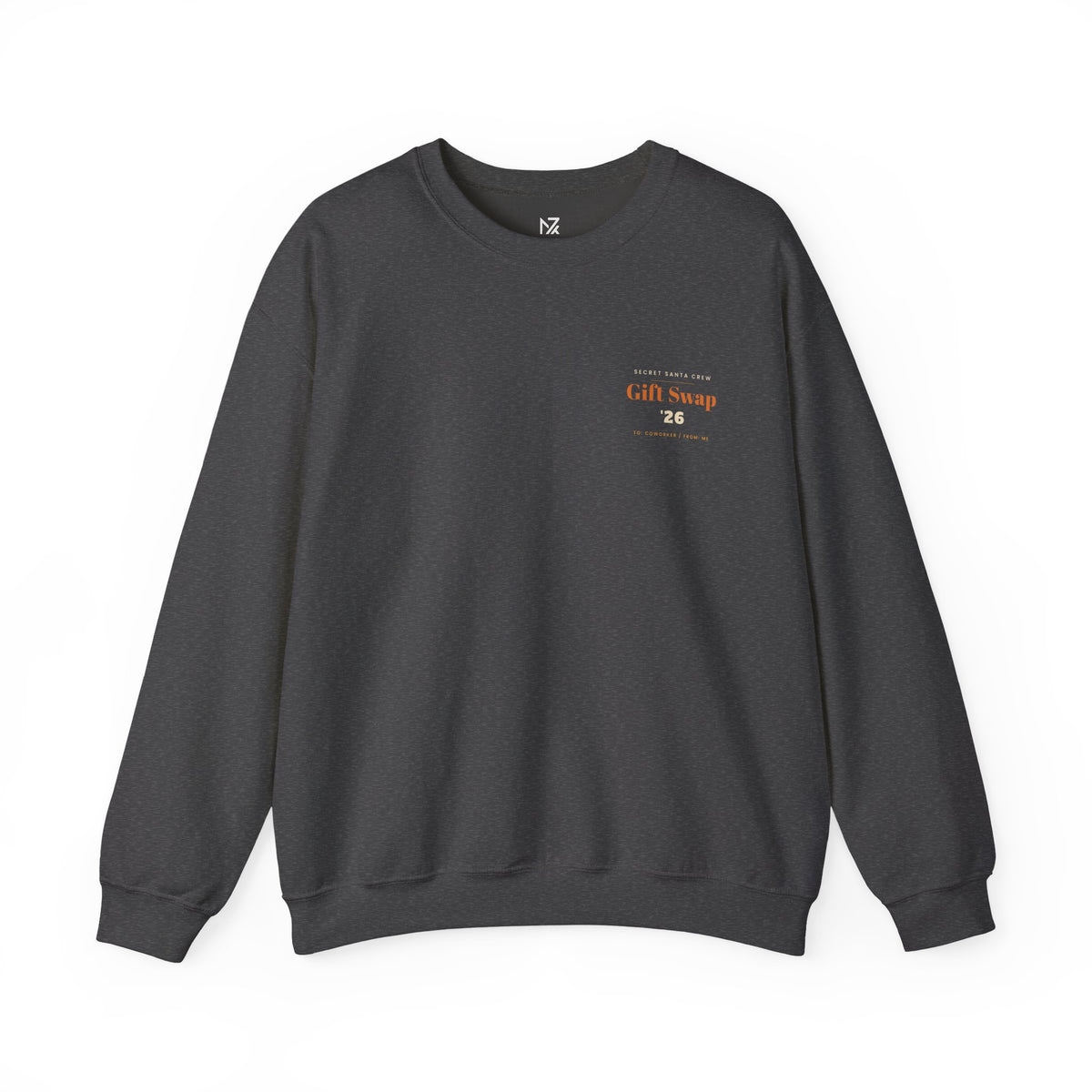 Secret Santa Sweatshirt | Office Gift Exchange, Small Left-Chest Print