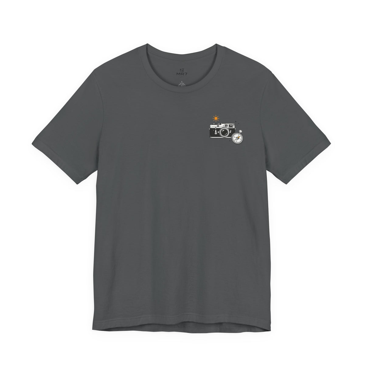 Retro Camera Tee | Minimal Chest Print Photography Shirt