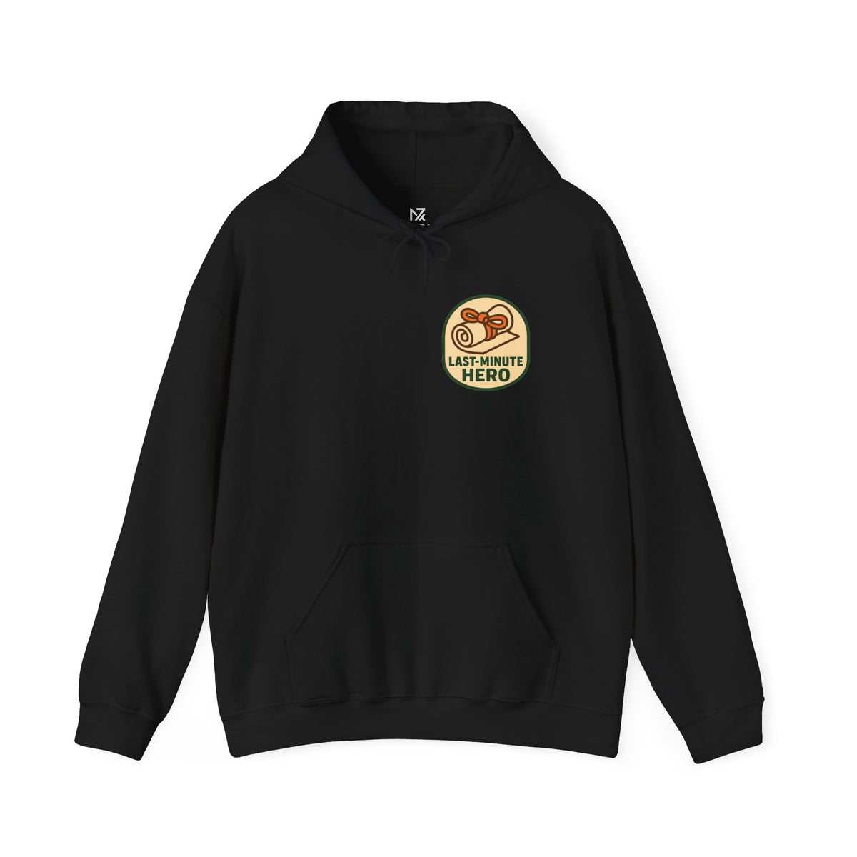 Last-Minute Gift Hoodie | Minimal Chest Print, Vintage Receipt Badge