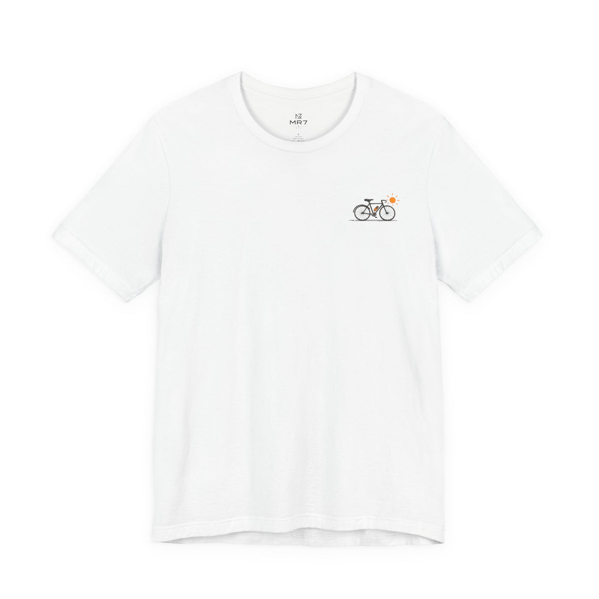 Minimal Bicycle Illustration Tee | Small Chest Bike Design